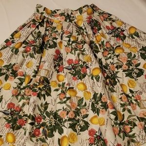 NWT Retrolicious lemons madison skirt L